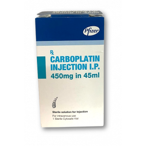 CARBOPLATIN 450 MG ( CARBOPLATIN ) CONCENTRATE FOR SOLUTION FOR IV INFUSION 45 ML VIAL